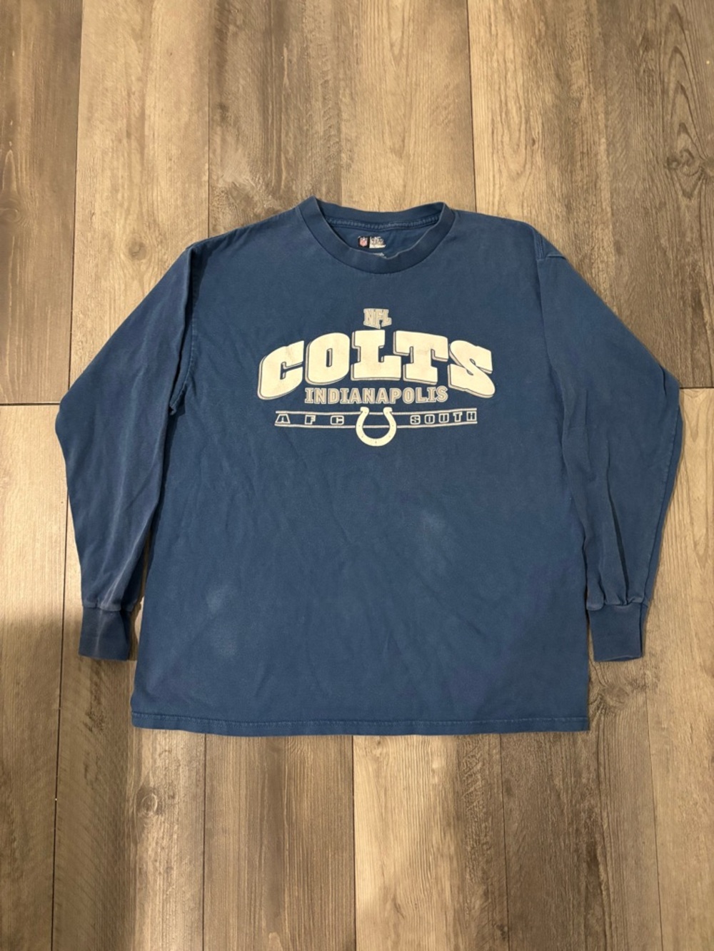 NFL Colts Navy Blue Long Sleeve Team Shirt